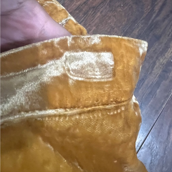 ModCloth Golden Yellow Velvet Circle Skater Skirt Size 4 - Picture 11 of 11